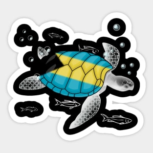 Bahamas Turtle Sticker